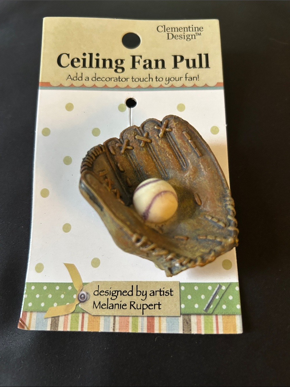 Bronze Baseball Glove Ceiling Fan Pull